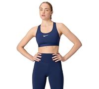 Nike Women's Swoosh Medium Support Sports Bra - Midnight Navy/White - XL - Blue