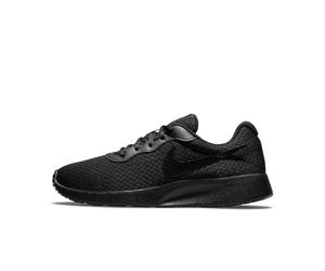 NIKE Women's Tanjun Sneaker, Black Black Barely Volt, 3 UK