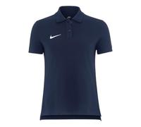 NIKE Womens Team Cotton Polo - Obsidian Blue