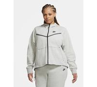 Nike Women's Tech Fleece Windrunner Full-Zip Hoodie (Grey) - 1X (UK 22-24) - New