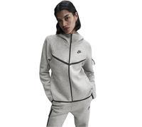 Nike Womens Tech Solid Patterned Hooded Neck Jacket in Grey/Black - Size 8 UK