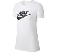 Nike Women's Tee Essential Icon Futur T-Shirt, White (White/Black), M