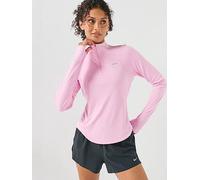 Nike Womens Tempo Dri-FIT 1/4-Zip Running Top, Pink Rise/Reflective Silv, Size S, Women Pink Rise/Reflective Silv