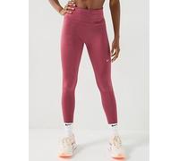 Nike Womens Tempo High-Waisted 7/8 Running Leggings, Pink Smoke/Reflective Silv, Size M, Women Pink Smoke/Reflective Silv