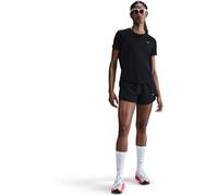 NIKE Women's Tempo T-Shirt, Black/Reflective Silv, XL