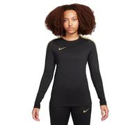 Nike Women's Top W Nk Df Strike Crew Top K, Black/Jersey Gold/Metallic Gold, FN5012-011, L