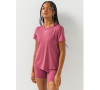 Nike Womens Training One Classic Dri-Fit T-Shirt, Pink Smoke/White, Size L, Women Pink Smoke/White