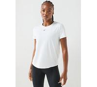 Nike Womens Training One Classic Dri-FIT T-Shirt, White/Black, Size M, Women White/Black