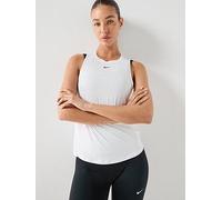 Nike Womens Training One Classic Dri-FIT Tank, White/Black, Size S, Women White/Black