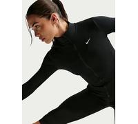 Nike Women's One Jacket - Dri-FIT Fitted Full-Zip - Black/White - XL
