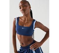 Nike Womens Training One Light Support Sports Bra, Midnight Navy/Aluminum/White, Size Xs, Women Midnight Navy/Aluminum/White
