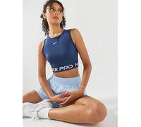 Nike Womens Training Pro 365 Dri-Fit Crop Tank, Midnight Navy/White, Size S, Women Midnight Navy/White