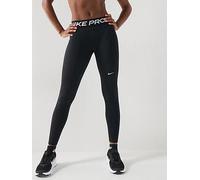 Nike Womens Training Pro 365 Dri-FIT Mid Rise Leggings, Black/White, Size Xl, Women Black/White