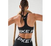 Nike Womens Training Pro Dri-FIT Sculpt Mid Support Padded Sports Bra, Black/White/White, Size Xs, Women Black/White/White