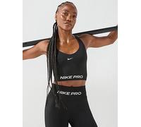 Nike Womens Training Pro Dri-FIT Seamless Tank, Black/White, Size L, Women Black/White