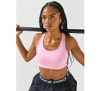 Nike Womens Training Swoosh Medium Support Sports Bra, Pink Rise/White, Size Xl, Women Pink Rise/White
