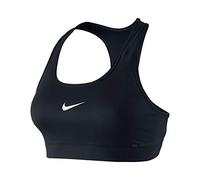 Nike Women's Victory Compression Pro Bra, Black/White, Large
