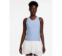 Nike Women's Victory Dri-FIT Tennis Tank Top - Hydrogen Blue/Hydrogen Blue/White - Size: Large