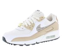 NIKE Women's W AIR MAX 90 Sneaker, White/Hemp-Summit White-Black, 3.5 UK