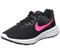 NIKE Women's W Nike Revolution 6 Nn Running Shoe, Black Hyper Pink Iron Grey, 6 UK