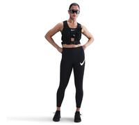 Nike Women's W Nk Df Tempo Hr 7/8 Tgt Swhbr Leggings, Black/Reflective Silv/White, S