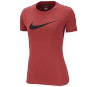 Nike Women's W NK DRY TEE DFC CREW T-Shirt, Ember Glow/Heather/Black, 2X-Large