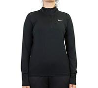 Nike Women's W Nk Element Top Hz Long Sleeved T shirt, Black/(Reflective Silv), M