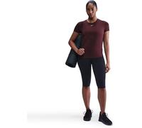 Nike Women's W Nk One Classic Df Ss Top Wt, Burgundy Crush/White, M