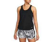 NIKE Women's W NK ONE DF Breathe STD Tank Vest, Black/White, L