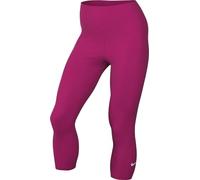 Nike Women's W Nk One Df Hr Crop Tght Leggings, Fireberry/White, S