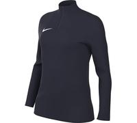 NIKE Women's W Nk Sf Strk24 Dril Top Long Sleeve, Obsidian/Obsidian/White/White, XL
