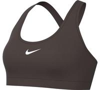 NIKE Women's W Nk Swsh LGT SPT Bra, Baroque Brown/White, S
