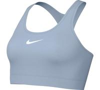NIKE Women's W Nk Swsh Med SPT Bra, Lt Armory Blue/White, M