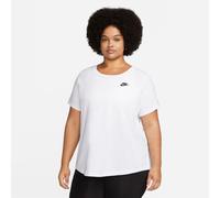 Nike Womens W Nsw Clb Ss T in White/Black - Size 14 UK