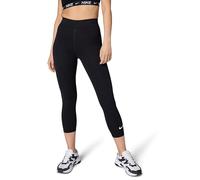 Nike Sportswear Classic Women's High-Waisted 7/8 Leggings - Black - Cotton/Polyester/Elastane S (UK 8-10)