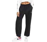 NIKE Women's W Nsw Pant Flc Trend Sport Trousers, Black/(White), S UK