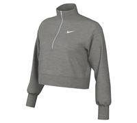 Nike Women's W NSW Phnx Flc Qz Crop Long Pullover