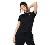 Nike Sportswear Club Essentials Women's T-Shirt - Black - Cotton/Polyester XL (UK 20-22)