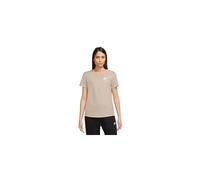 NIKE Women's W NSW TEE Club T-Shirt, Sanddrift/White, S
