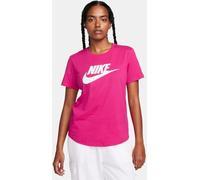 NIKE Women's W NSW Tee Essntl ICN Ftra Short Sleeve T-Shirt, Fireberry/White, L