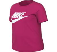 NIKE Women's W NSW Tee Essntl ICN Ftra Short Sleeve T-Shirt, Fireberry/White, S