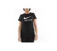 NIKE Women's W Nsw Tee Jdi Slim T shirt, Black/(White), M UK