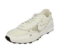 NIKE Womens Waffle One Leather Textile White White Black Trainers 4.5 UK