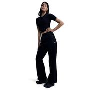 Nike Women's Windrunner High-Waisted Woven Open-Hem Pants, Black/White, S