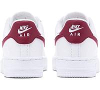 NIKE Women's Wmns Air Force 1 '07 Basketball Shoes, White Noble Red White, 4 UK