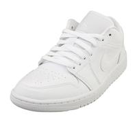 NIKE Women's WMNS AIR Jordan 1 Low Sneaker, White/White-White, 7 UK