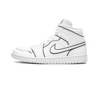 Nike Women's WMNS AIR Jordan 1 MID SE Basketball Shoe, White, 5.5 UK