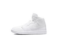NIKE Women's WMNS AIR Jordan 1 MID Sneaker, White/White-White, 6 UK
