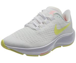 NIKE Women's WMNS AIR Zoom Pegasus 37 Running Shoe, White Lt Zitron BRT Mango, 5 UK