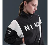 Nike Women's Woven Lightweight 1/4-Zip Jacket - Black - Polyester XS (UK 4-6)